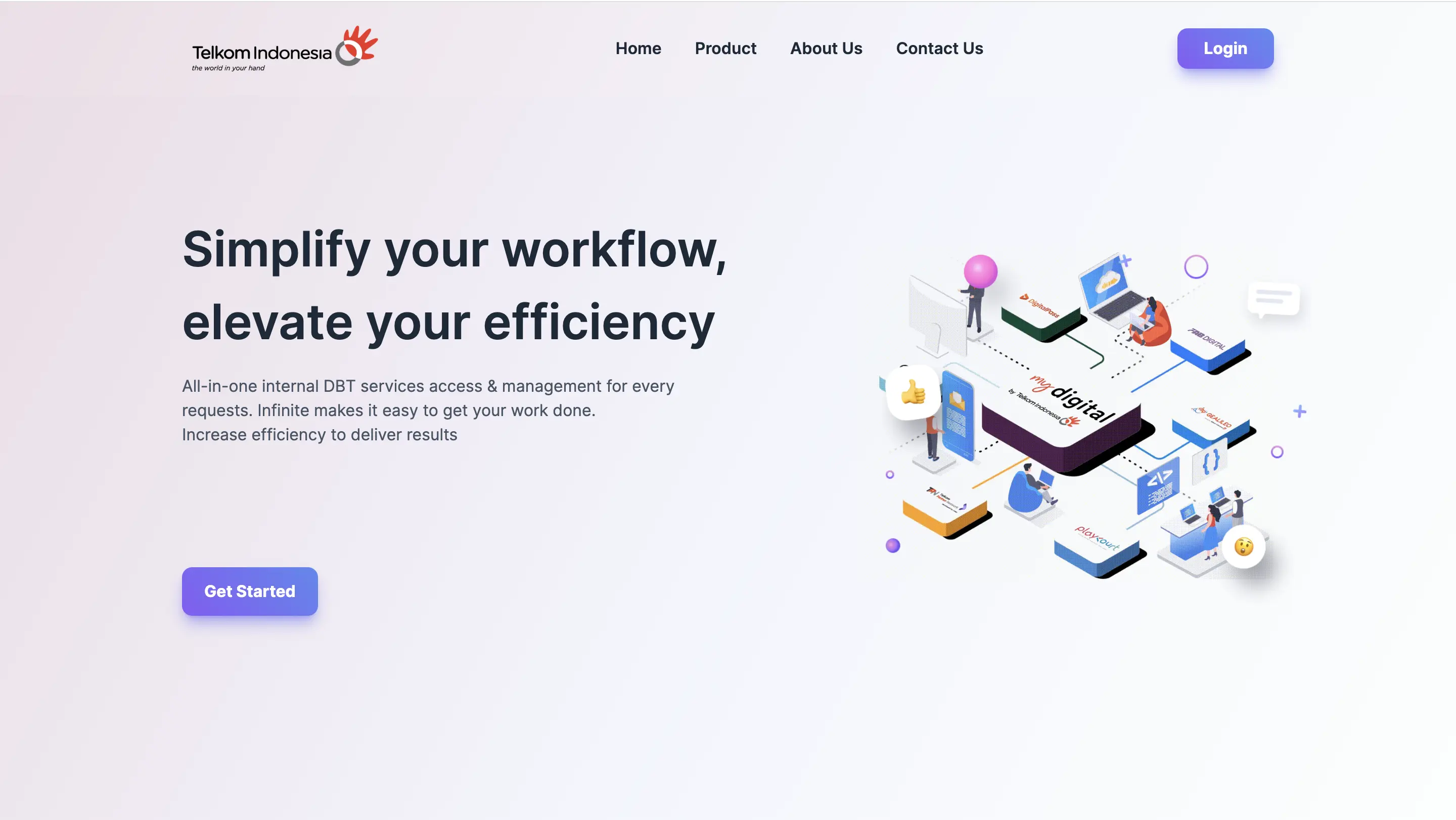 Screenshot of Infinite project